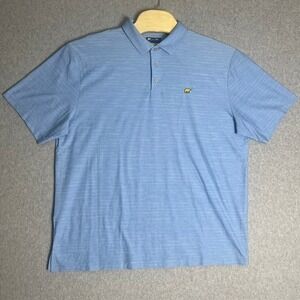 Jack Nicklaus Men's Blue Golf Short Sleeve Golden Bear‎ Logo Polo Shirt Size XL